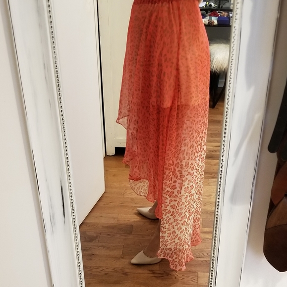 👗HIGH LOW CHIFFON SKIRT - Picture 3 of 7